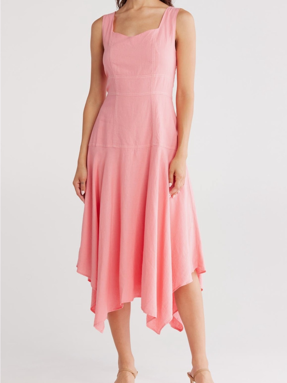 Jason WU Sleeveless Pink Handkerchief Hem NWT